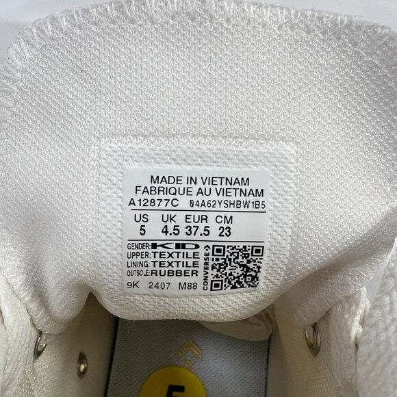 Chuck Taylor All Star Lift High Top Sneaker Size 5 Kids - Picture 7 of 7